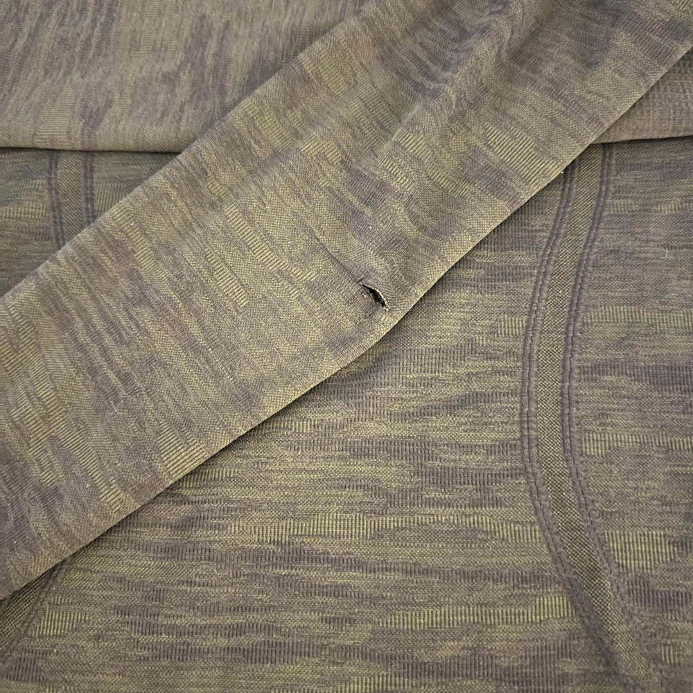 🔥 Lululemon 🍋 Swiftly Tech 2.0 Hip Length Olive Green Long Sleeve Shirt - Picture 6 of 8